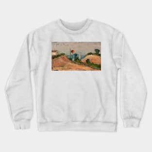 Railroad Cut by Paul Cezanne Crewneck Sweatshirt